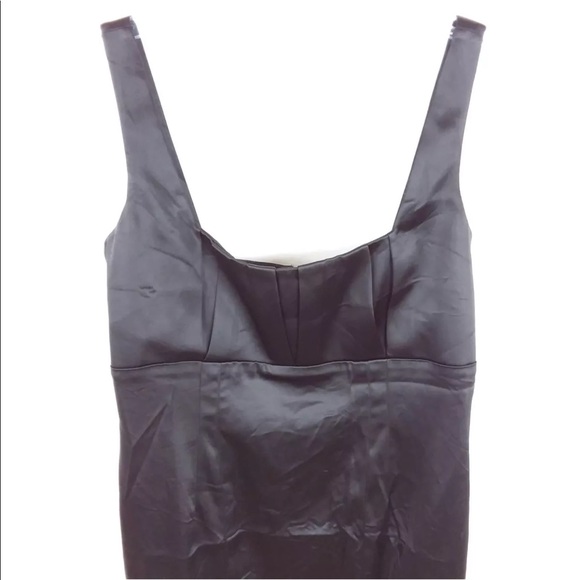 Calvin Klein Dress Sateen Sleeveless Emprie Waist - Picture 2 of 7